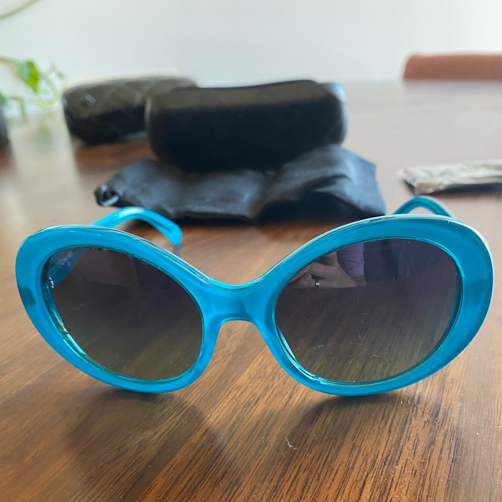 CHANEL Blue Women's Sunglasses